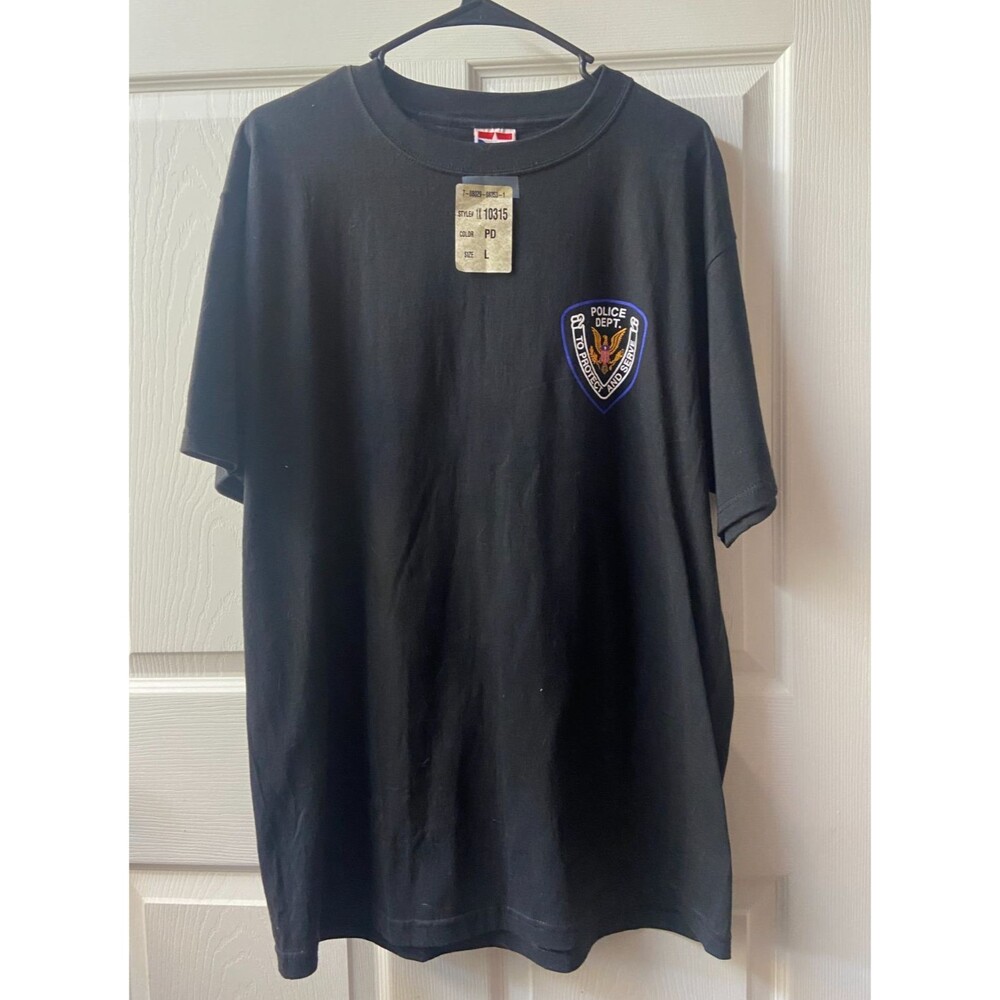 Propper T-shirt Mens Law Enforcement Black Cotton Graphic Crewneck Tee NOS